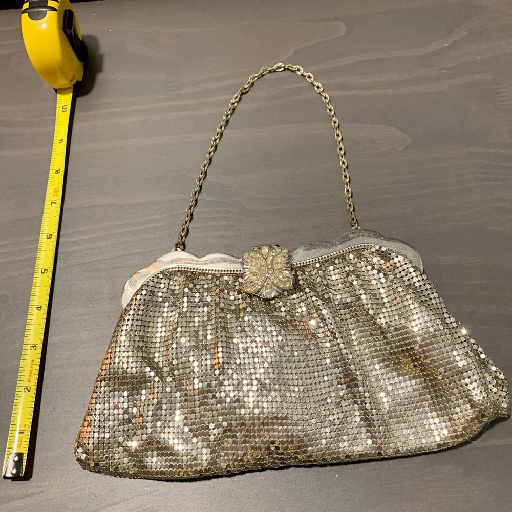 Vintage Silver Mesh Evening bag